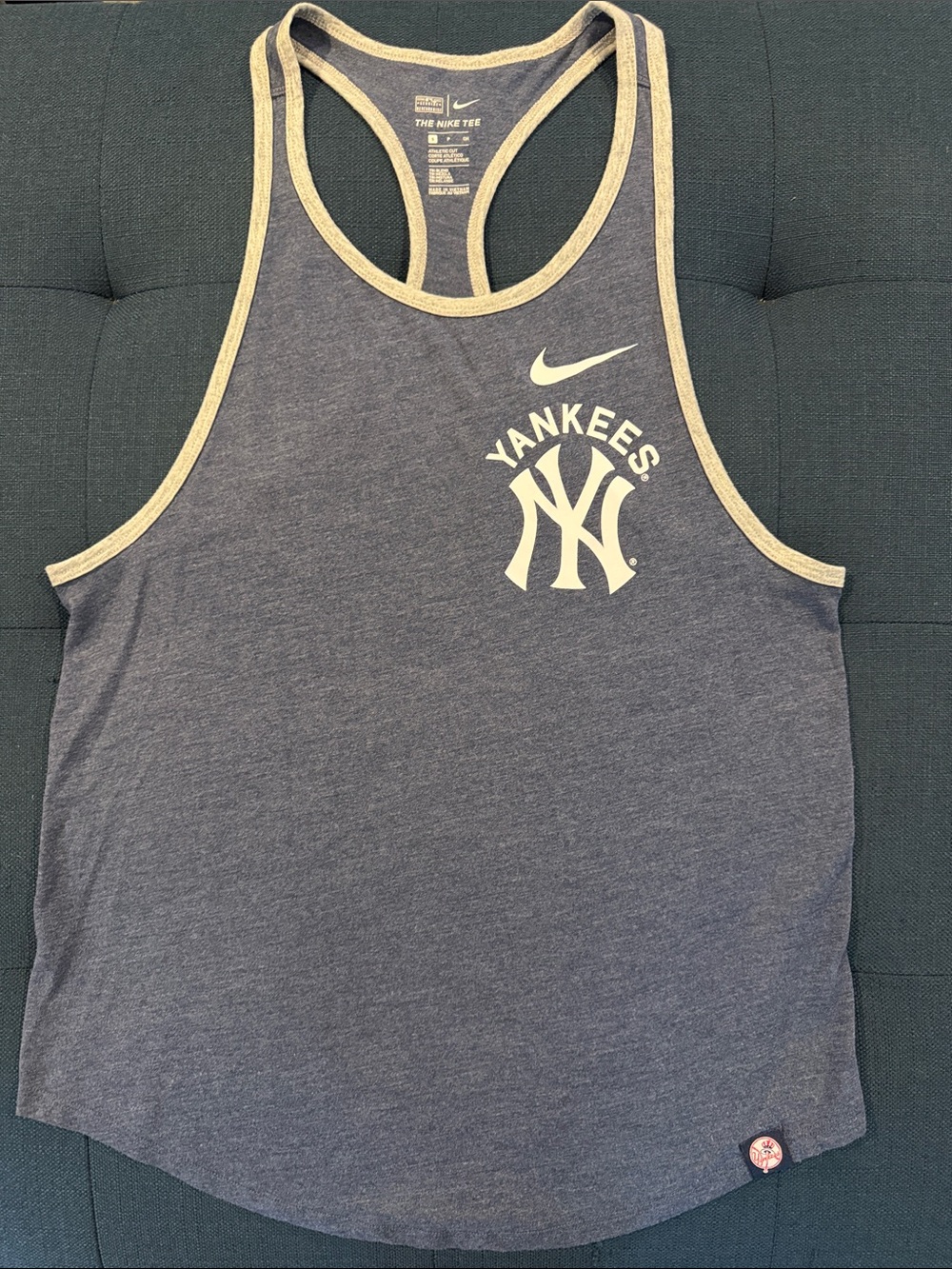 Nike New York Yankees Racerback Tank, MLB baseball, small